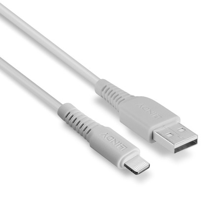 Lindy Cavo Usb A Lightning Bianco, 1M