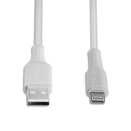 Lindy Cavo Usb A Lightning Bianco, 1M