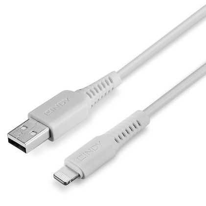 Lindy Cavo Usb A Lightning Bianco, 1M