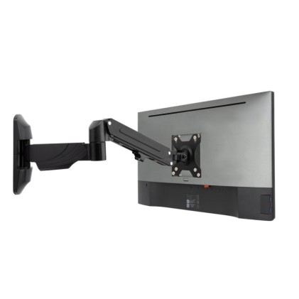 Supporto A Parete Per Display Con Braccio A Gas - Nero - Montaggio A Parete Di Un Singolo Display Co