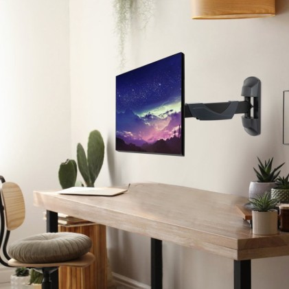 Supporto A Parete Per Display Singolo - Braccio Per Monitor Fino A 20Kg