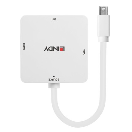 Lindy Adattatore Mini-Dp A Hdmi 4K30/Dvi/Vga