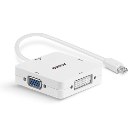 Lindy Adattatore Mini-Dp A Hdmi 4K30/Dvi/Vga