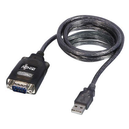 Lindy Adattatore Cavo Usb 2.0/Seriale Rs232 Con Com Port Retention, 1,1Mt
