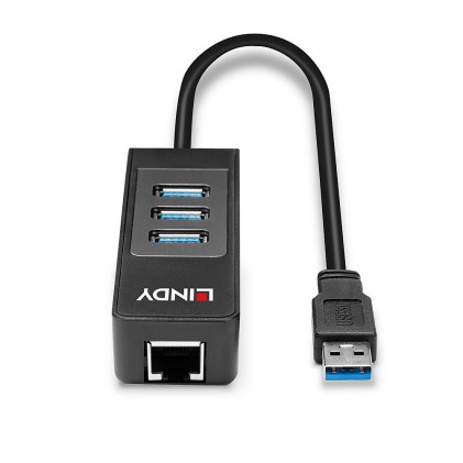 Lindy Adattatore Usb 3.1 Gigabit Ethernet  Hub