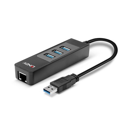 Lindy Adattatore Usb 3.1 Gigabit Ethernet  Hub