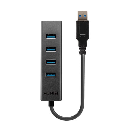 Lindy Hub Usb 3.0, 4 Porte