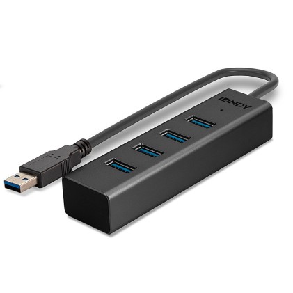 Lindy Hub Usb 3.0, 4 Porte