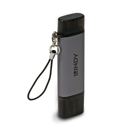 Lindy Lettore Di Schede Sd/Microsd Usb 3.2 Tipo C E A
