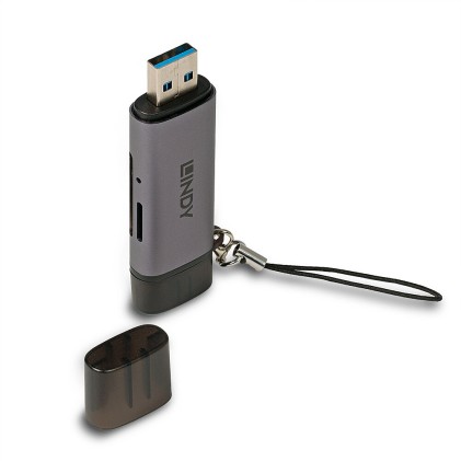 Lindy Lettore Di Schede Sd/Microsd Usb 3.2 Tipo C E A