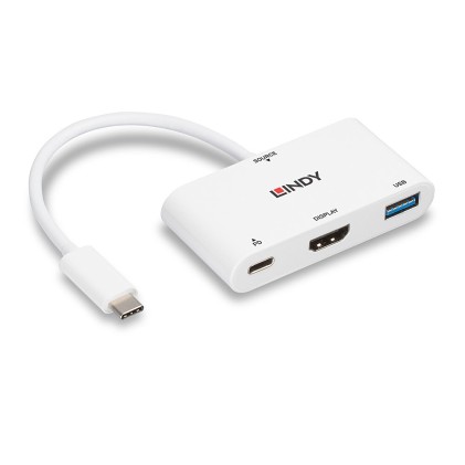Lindy Converter Da Usb 3.2 Tipo C A Hdmi Con Porta Usb Tipo A E Power Delivery