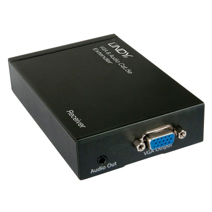 Extender VGA & Audio Cat.5e 300m 4 Porte - Ricevitore