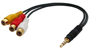 Cavo Adattatore AV jack da 3.5mm a 4 segmenti
