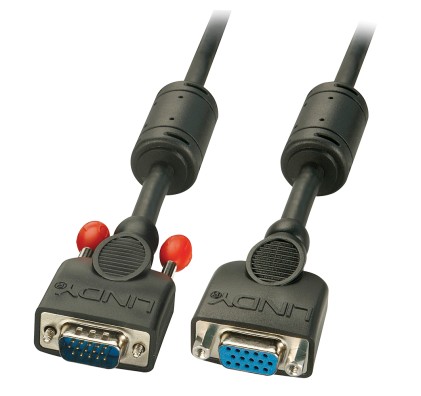 Prolunga monitor VGA nera, 5m