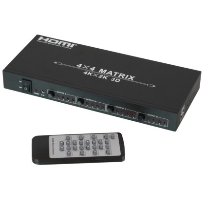 Matrice 4x4 HDMI 4K UHD, 4 In & 4 Out