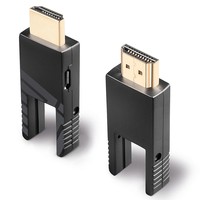 Cavo Micro-HDMI 2.0 18G Ibrido in Fibra Ottica con connettori HDMI & DVI removibili, 20m