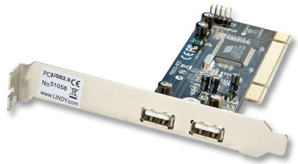 Scheda PCI 2+2 Porte USB 2.0