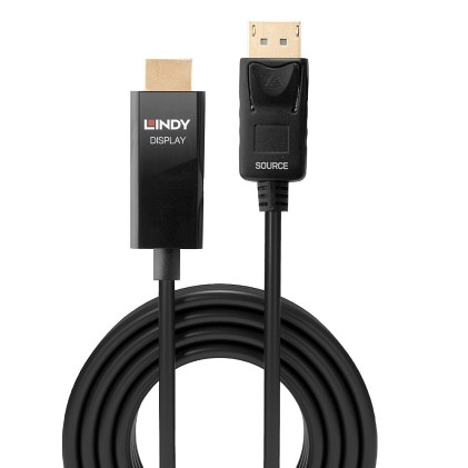 Lindy Cavo Displayport A Hdmi Con Hdr Attivo 2M