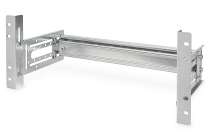 Supporto Guida Din 4U, 178X483X223 Mm, Galvanized Incl. Din Rail, Variable Depth And Height