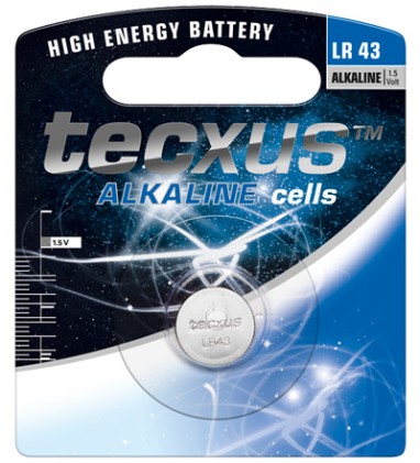 PILA A BOTTONE ALCALINA 1,5 VOLT LR43