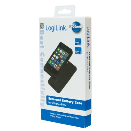 COVER CON BATTERIA INCORPORATA PER IPHONE4 E 4S COLORE NERO