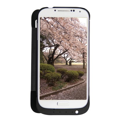 COVER CON BATTERIA INCORPORATA PER SAMSUNG S4 COLORE NERO