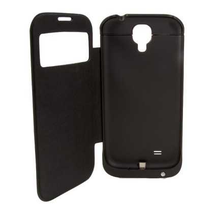 COVER CON BATTERIA INCORPORATA PER SAMSUNG S4 COLORE NERO
