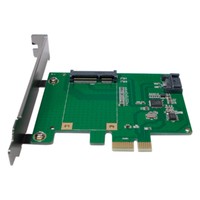 SCHEDA PCI-EXPRESS 1x mSATA SSD + 1x SATA HDD