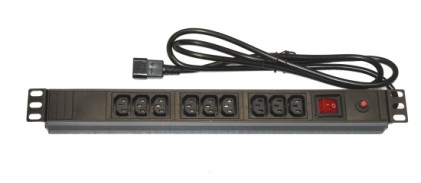 Multipresa 9 Prese Femmina Iec C13 Per Armadi Rack 19".