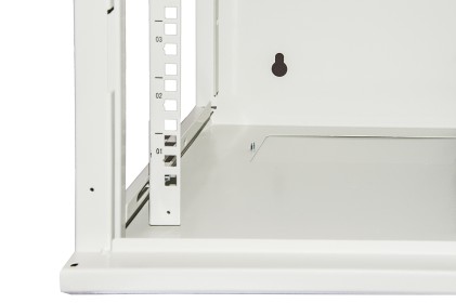 Armadio Rack 10&#34; 6 Unita&#39; In Acciaio Colore Grigio Con Fianchi Apribili