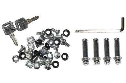 Armadio Rack 10&#34; 9 Unita&#39; In Acciaio Colore Grigio Con Fianchi Apribili