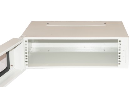 Armadio Rack 19&#34; 3U Profondita&#39; 360 Mm Colore Grigio Con Porta Vetro (Axpxl) Cm 16X36X54