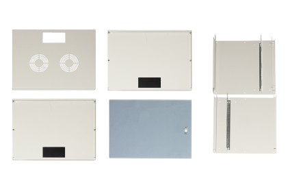 Armadio Rack 19" Disassemblato 6 Unità Da Muro Per Reti (A)370 X (L)540 X (P) 400 Mm Colore Grigio Porta Vetro