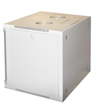 Armadio Rack 19" 6 Unita' Da Muro Per Reti (A)350 X (L)540 X (P) 450 Mm Colore Grigio Porta Vetro