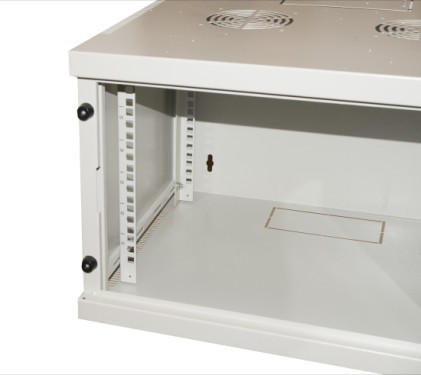 Armadio Rack 19" 6 Unita' Da Muro Per Reti (A)350 X (L)540 X (P) 450 Mm Colore Grigio Porta Vetro