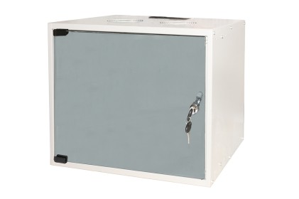 Armadio Rack 19" Disassemblato 9 Unità Da Muro Per Reti (A)460 X (L)540 X (P) 400 Mm Colore Grigio Porta Vetro