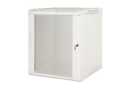 ARMADIO RACK 19" 9 UNITA  DA MURO A) 500 x (L) 600 x (P) 450 GRIGIO DISASSEMBLATO