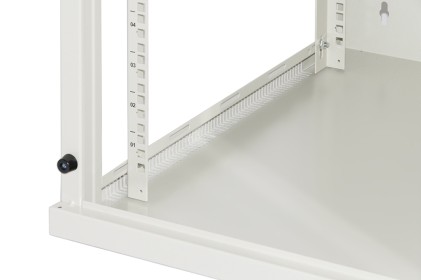 Link Armadio Rack 19" 12 Unita Da Muro (A)620X (L)540 X Profondita 600 Mm. Colore Grigio Chiaro Po