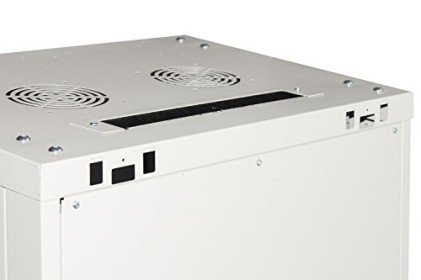 Armadio Rack 19&#34; 12 Unita&#39; Da Muro (A) 635 X (L) 600 X (P) 450 Grigio Disassemblato Porta Vetro