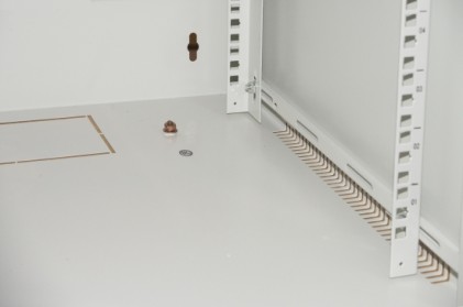 ARMADIO RACK 19" 12 UNITA' DA MURO PER RETI (A)620 X (L)540 X (P) 450 MM COLORE GRIGIO PORTA VETRO