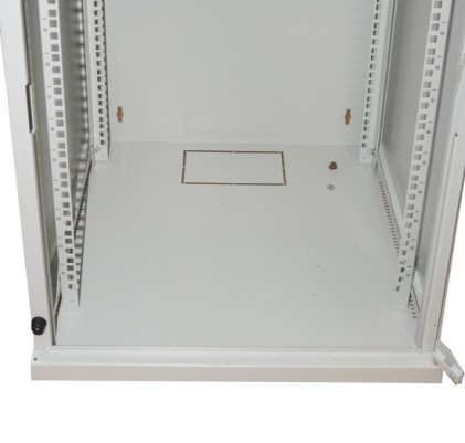 Armadio Rack 19&#34; 15 Unita&#39; Da Muro Per Reti (A)750 X (L)540 X (P) 450 Mm Colore Grigio Porta Vetro