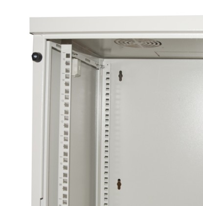 Armadio Rack 19&#34; 15 Unita&#39; Da Muro Per Reti (A)750 X (L)540 X (P) 450 Mm Colore Grigio Porta Vetro