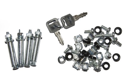 Armadio Rack 19&#34; 18 Unita&#39; Da Muro (A)900 (L)600 X Profondita&#39; 600 Mm. Colore Grigio Chiaro Porta Vetro