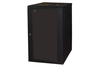 Armadio Rack 19&#34; 20 Unita&#39; Da Muro (A)995X (L)600 X Profondita&#39; 450 Mm. Colore Nero Porta Vetro