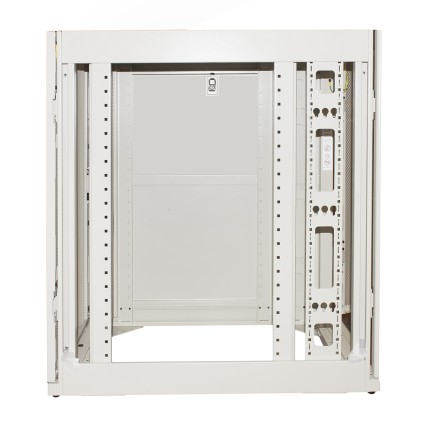 Armadio Rack 19" 24U Larghezza 600 Profondita  1070 Altezza 1191 Colore Grigio Porte Traforate Fianchi Apribili