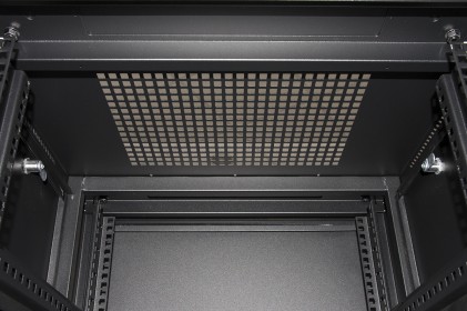 Armadio Rack 19" Per Reti 32U (A)1610, (L)600, (P)600 Colore Nero Porta Vetro