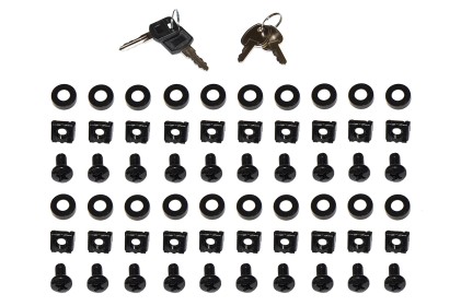 Armadio Rack 19" Per Reti 37U (A)1770, (L)600, (P)800 Colore Nero Porta Vetro