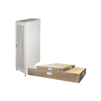 ARMADIO RACK 19" 42U (A)2055, (L)600, (P)1000 COLORE GRIGIO DISASSEMBLATO