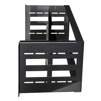 Staffa 4U Per Armadi 19&#34; Per Installazione Dispositivi Su Guida Din Rail  Colore Nero