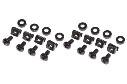 Staffa 4U Per Armadi 19&#34; Per Installazione Dispositivi Su Guida Din Rail  Colore Nero